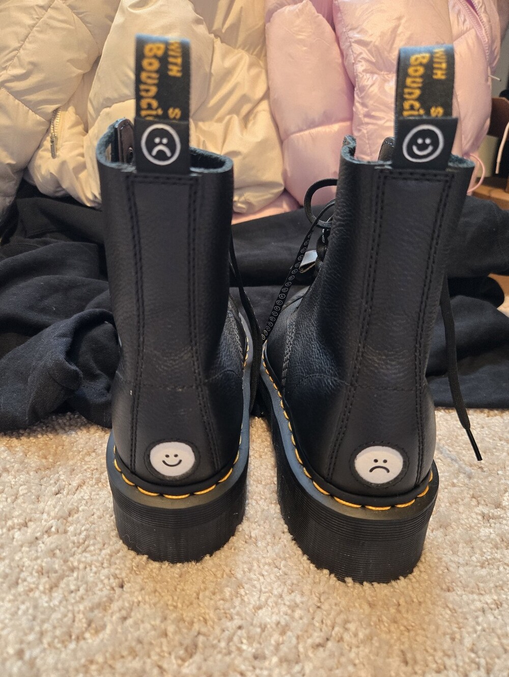 NEW!! Dr Martens Sinclair LAZY OAF HAPPY SAD Platform Boots. Size 8 MAKE OFFER! - Picture 11 of 11
